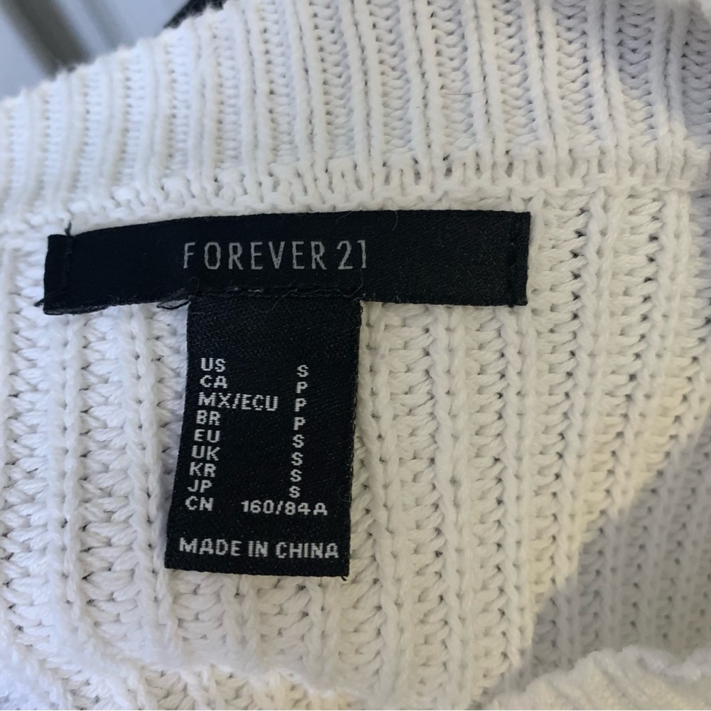 Forever21 White Distressed Knit Sweater - Picture 5 of 5